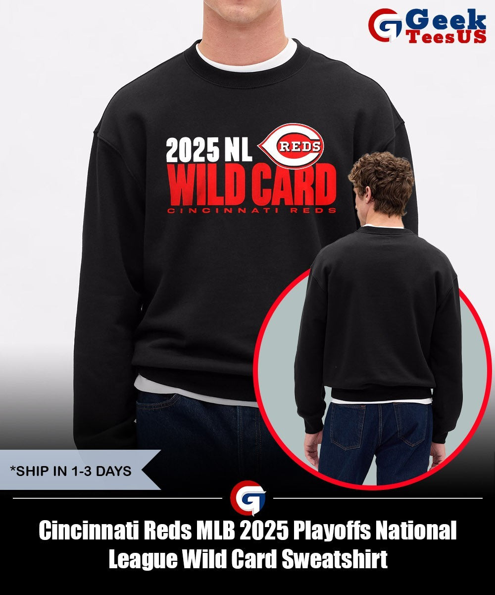 Cincinnati Reds MLB 2025 Playoffs National League Wild Card shirt