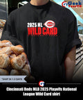 Cincinnati Reds MLB 2025 Playoffs National League Wild Card shirt