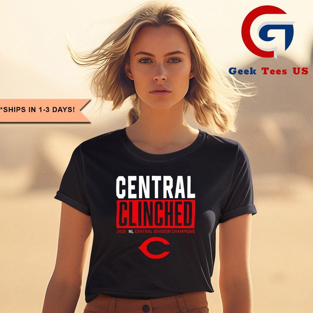 Cincinnati Reds Playoffs Clinched NL Central Division Champions 2025 shirt