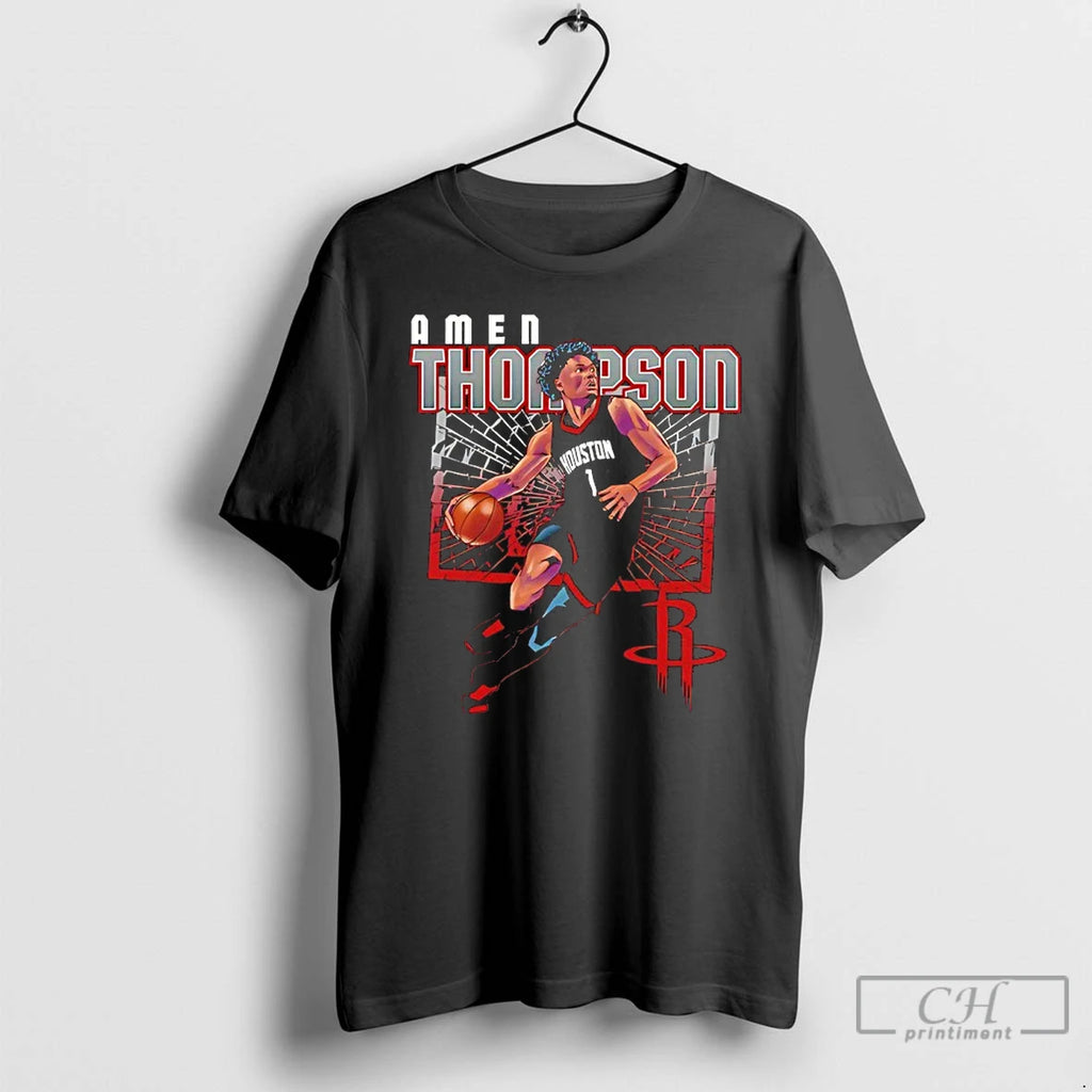 Classic Amen Thompson Houston Rockets Basketball Player Shattered