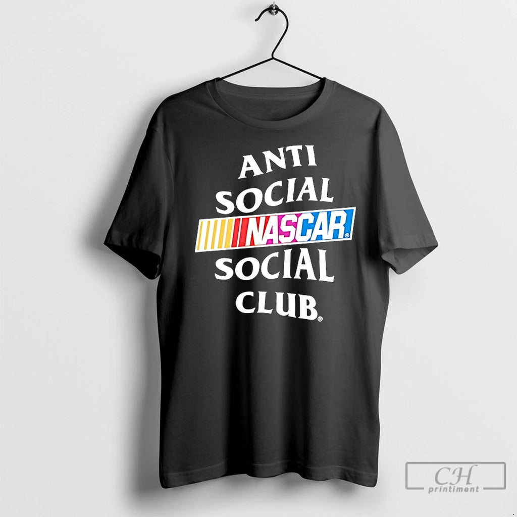 Classic Anti Social Social Club X Nascar Game Logo