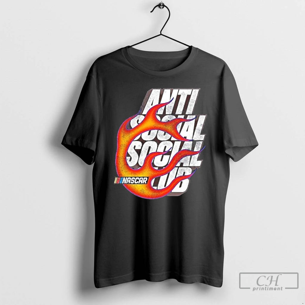 Classic Anti Social Social Club X Nascar Daytona T Shirts