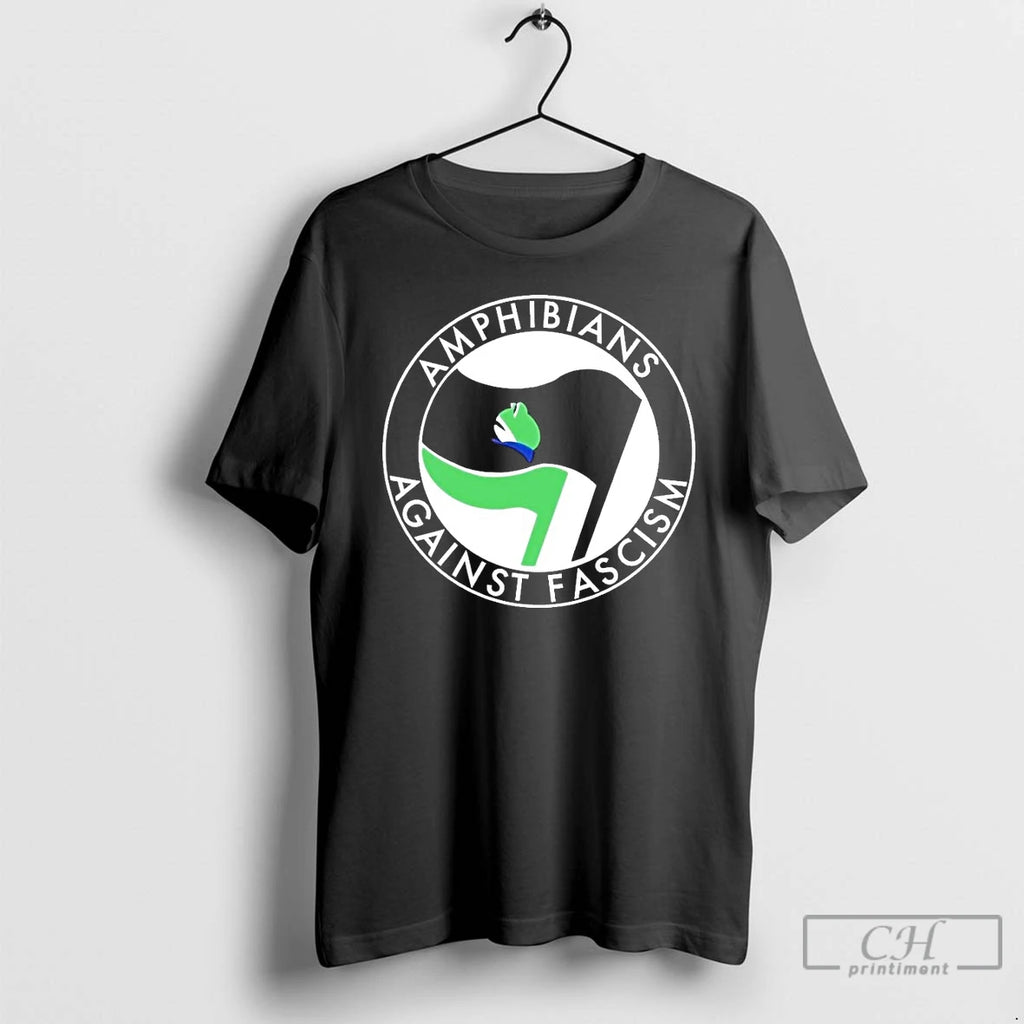 Classic Antifa Amphibians Against Fascism T Shirts