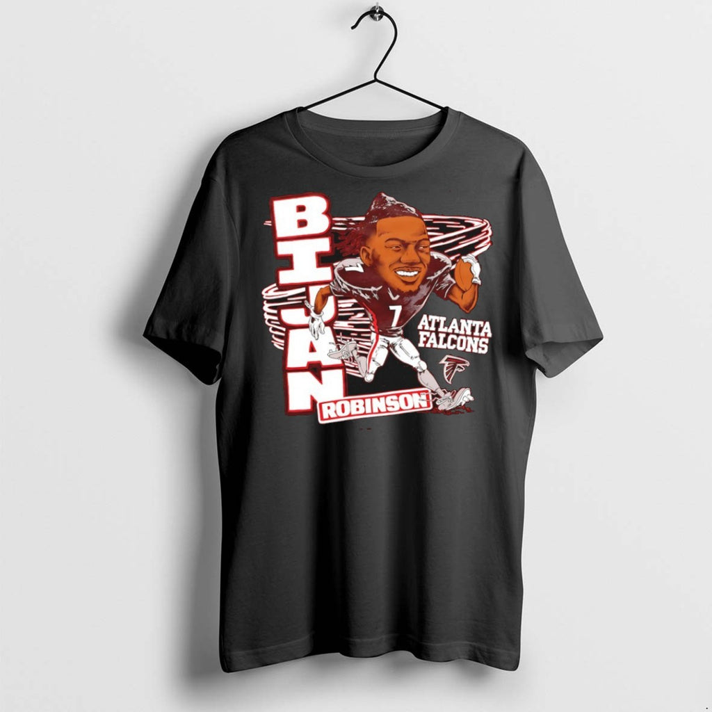 Classic Atlanta Falcons Bijan Robinson Caricature Signature T Shirts