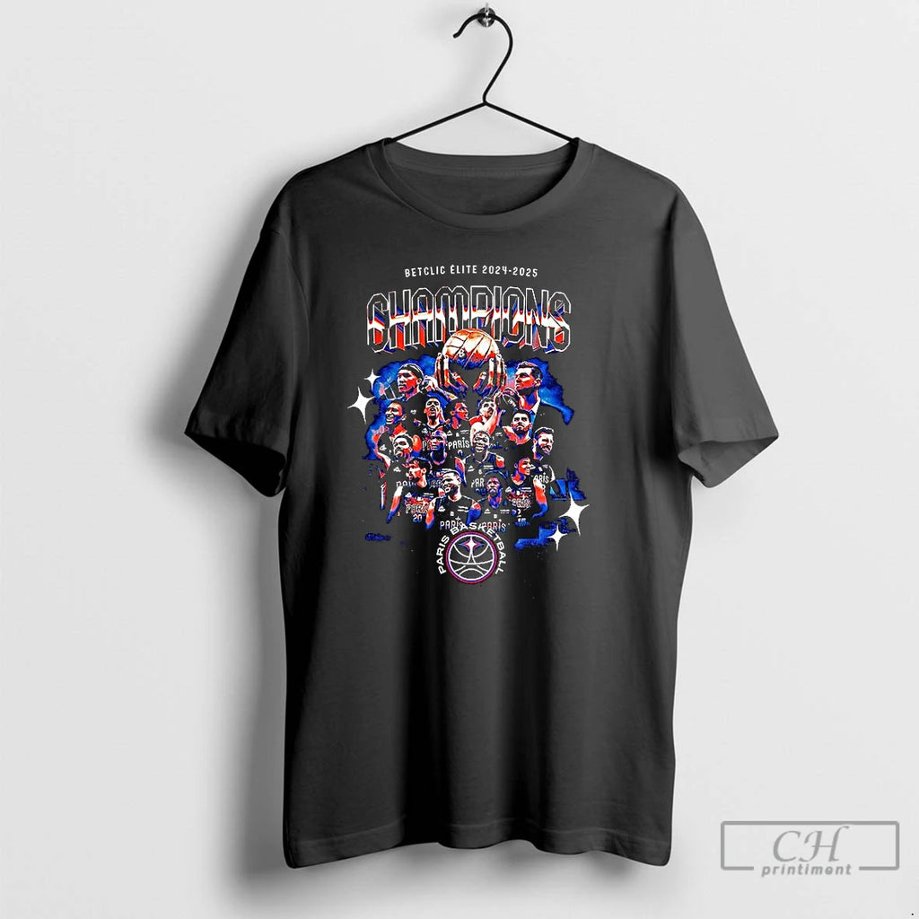 Classic Betclic Elite Paris Basketball 2024 2025 Champions T Shirts
