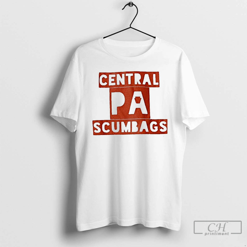 Classic Central Pa Scumbags Mens White Tee T Shirts