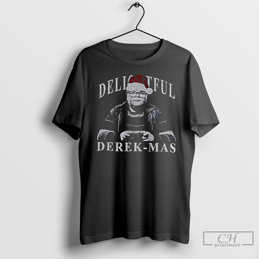 Classic Delightful Derek Mas Santa Hat Merry Christmas