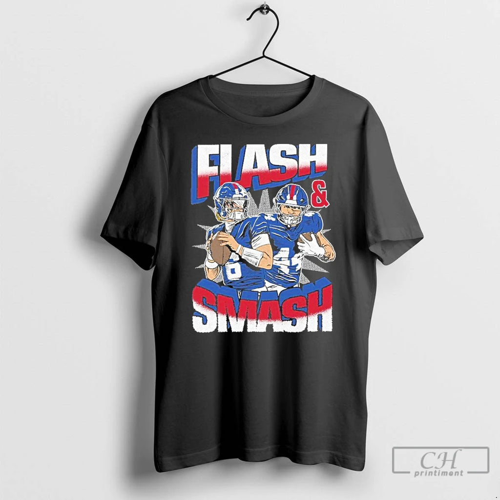 Classic Design Flash And Smash T Shirts