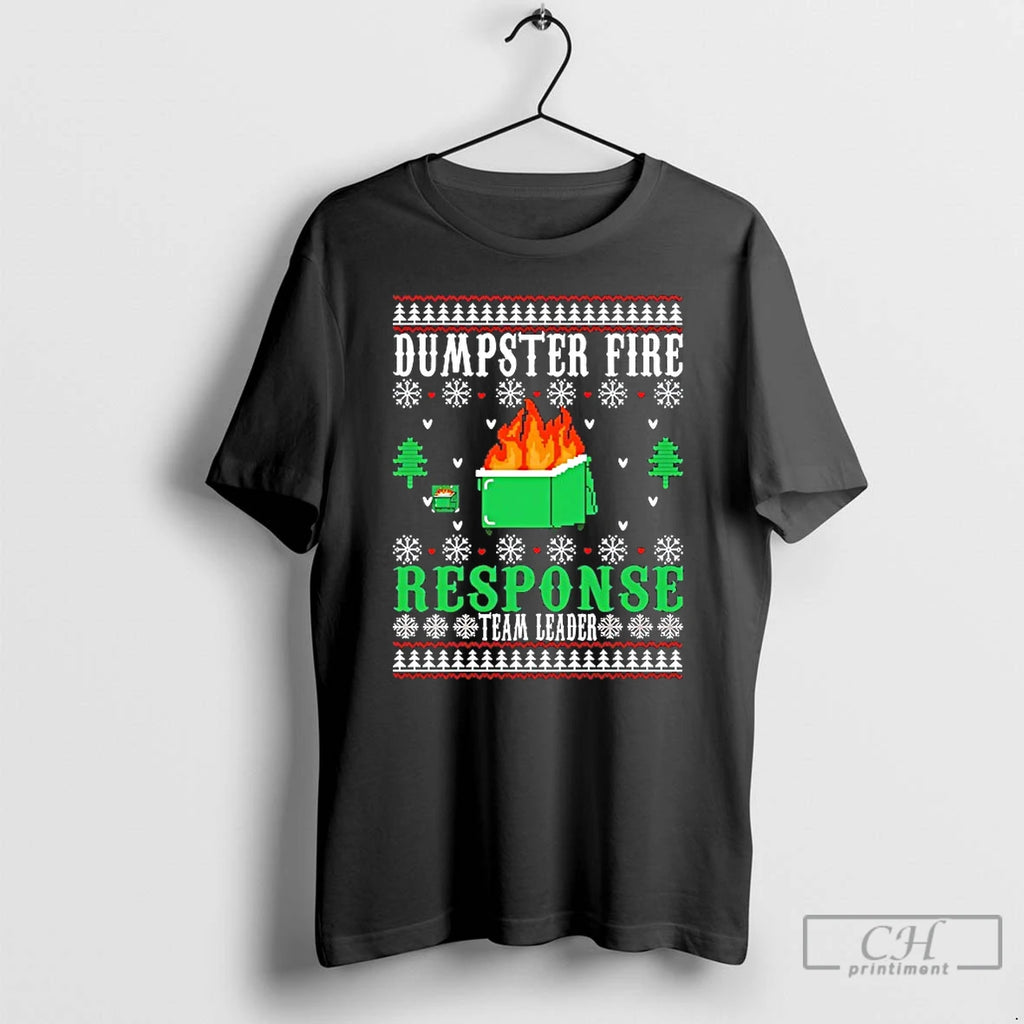 Classic Dumpster Fire Response Team Leader Christmas