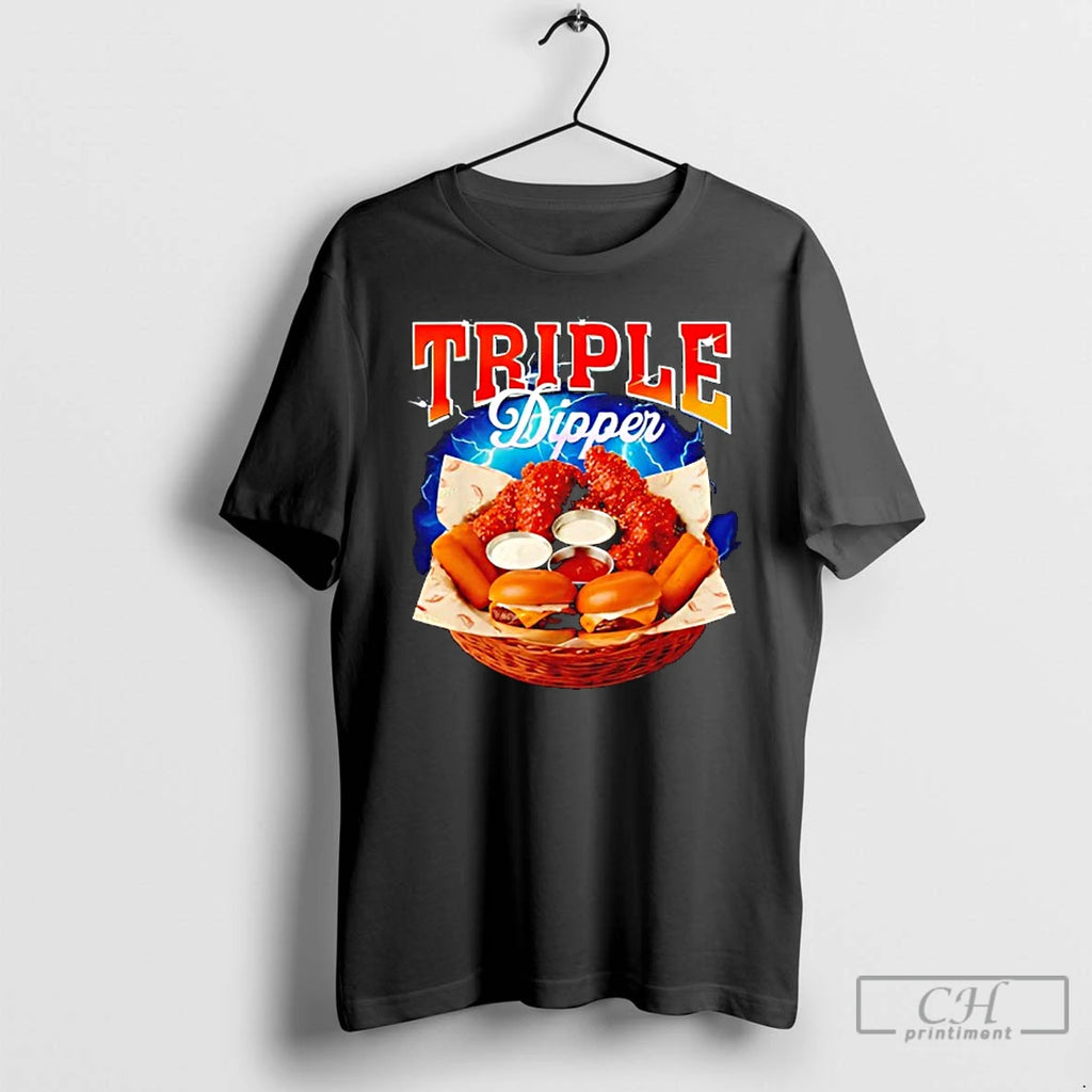 Classic Fast Food Hamburger Chicken Nugget Foodie Triple A Dipper