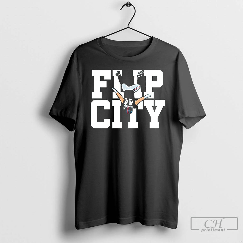 Classic Flip City Cam Skattebo New York Giants T Shirts