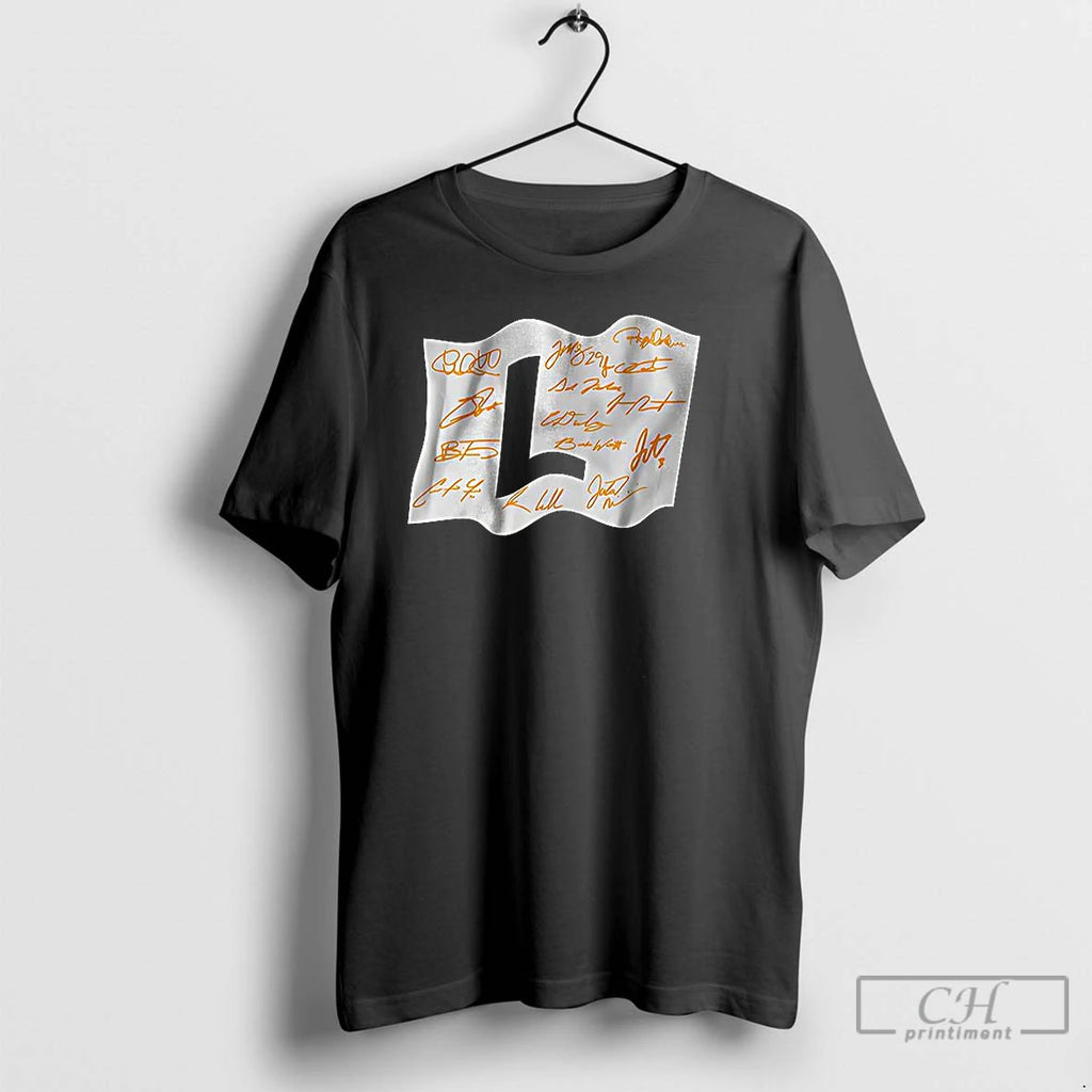 Classic Fly The L Flag Milwaukee Baseball Signature T Shirts