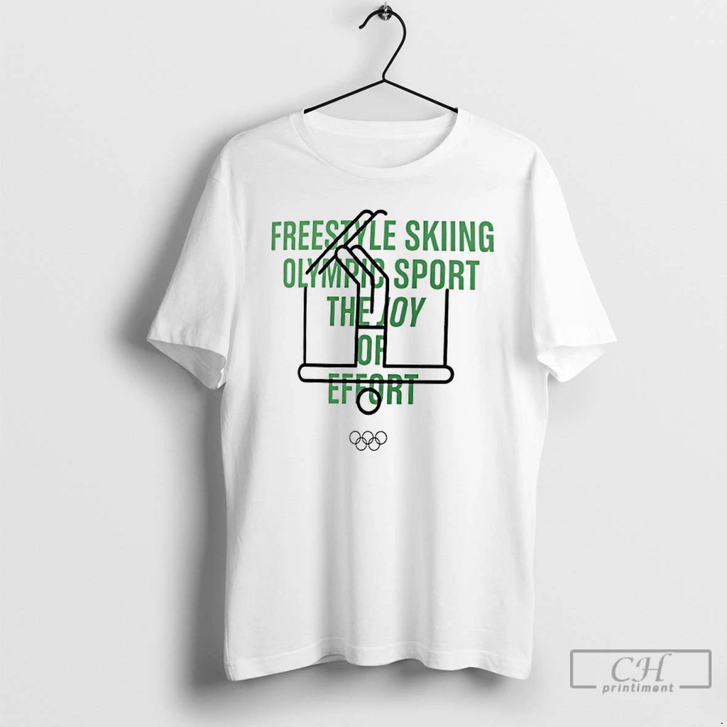 Classic Freestyle Skiing Olympic 2026 Sport The Joy Of Effort T Shirts