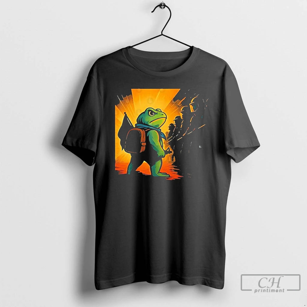 Classic Frogs Against Fascism Vintage Retro T Shirts
