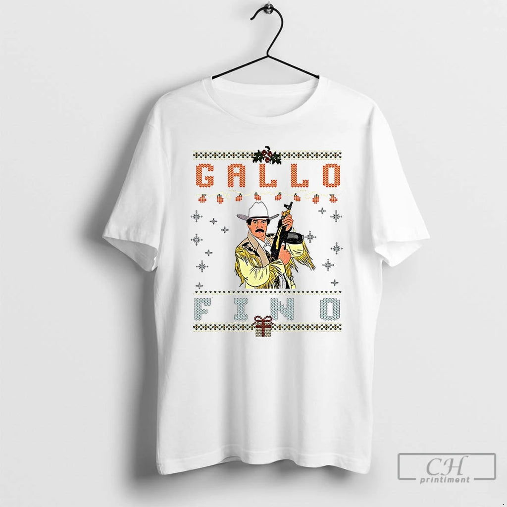 Classic Gallo Fino Mexican Cowboy Mexican Corrido Merry Christmas