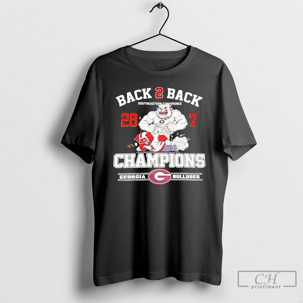 Classic Georgia Bulldogs Back 2 Back Southeastern Conference 28 7