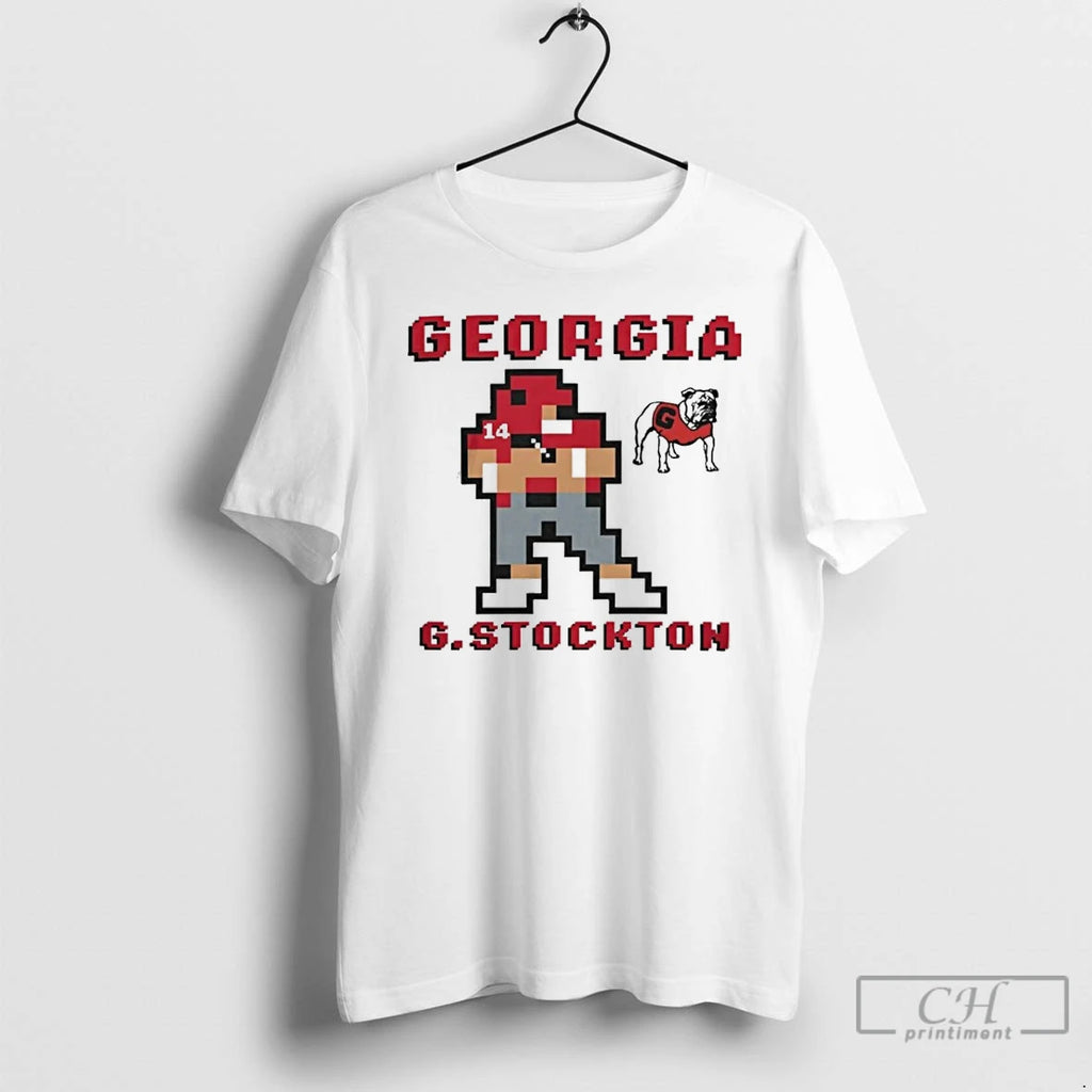 Classic Georgia Bulldogs Gunner Stockton Retro Baller T Shirts