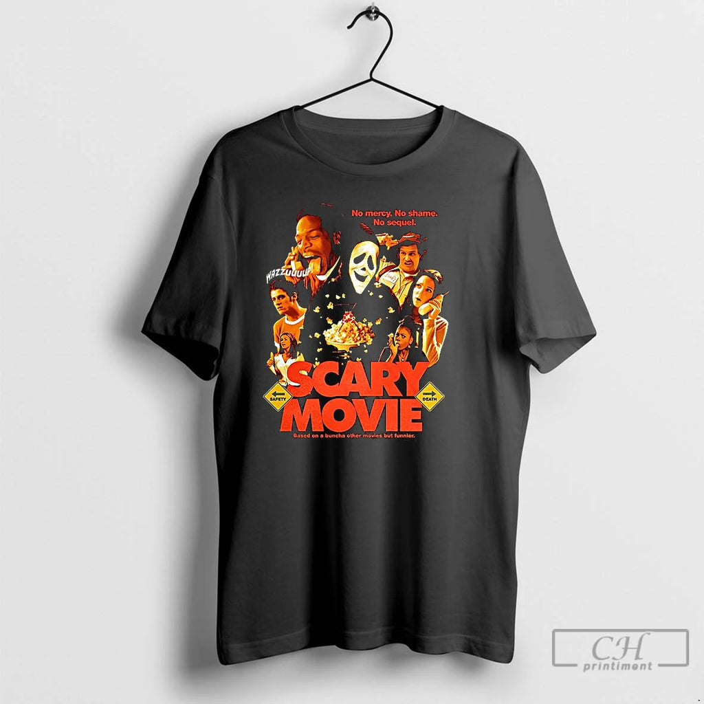 Classic Ghostface Wazzupp Scary Movie No Mercy No Shame No Sequel Halloween T Shirts
