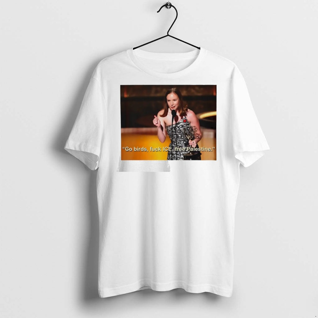 Classic Go Birds Fck Ice Free Palestine T Shirts