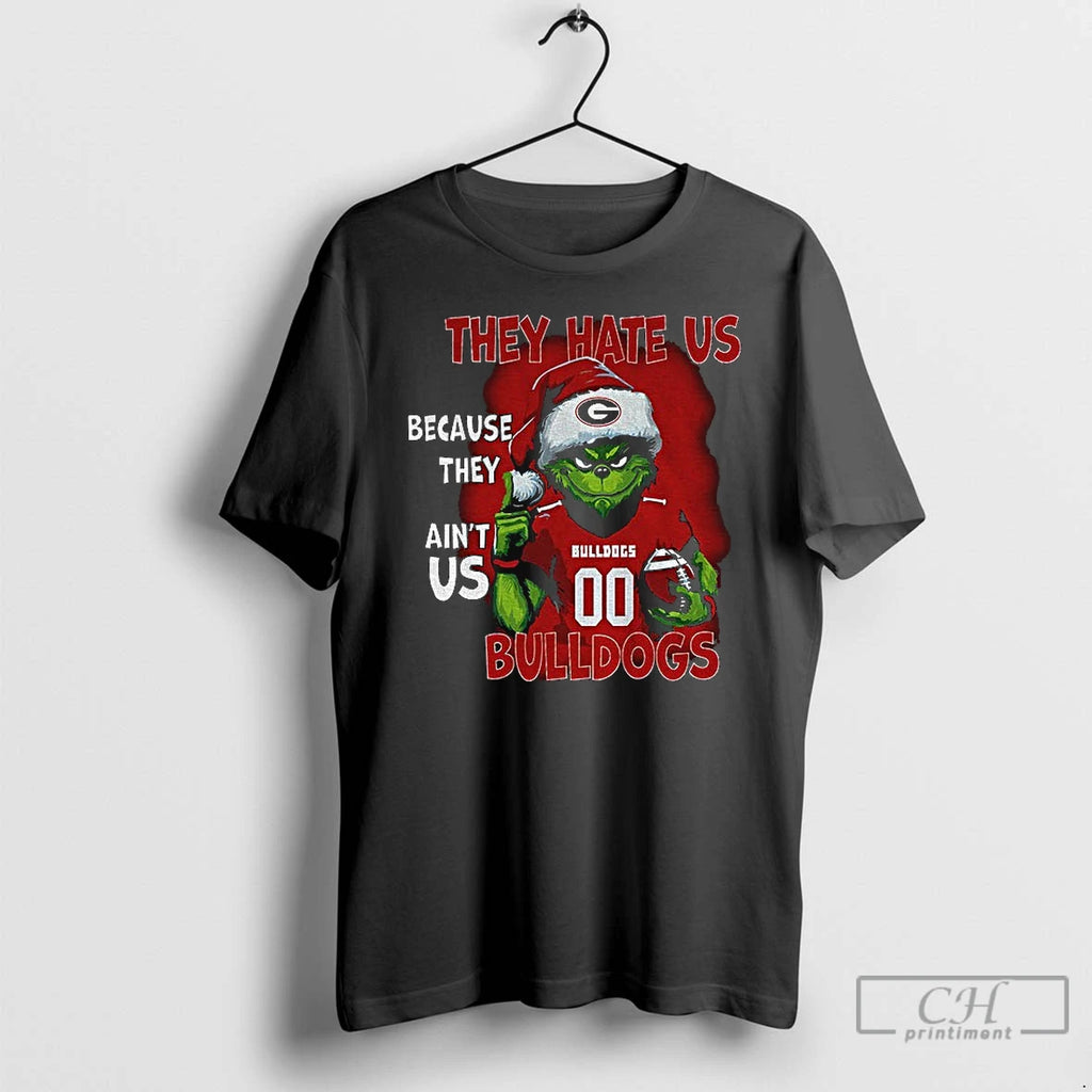 Classic Grinch Georgia Bulldogs They Hate Us Because They Aint Us Bulldogs 2025 T Shirts
