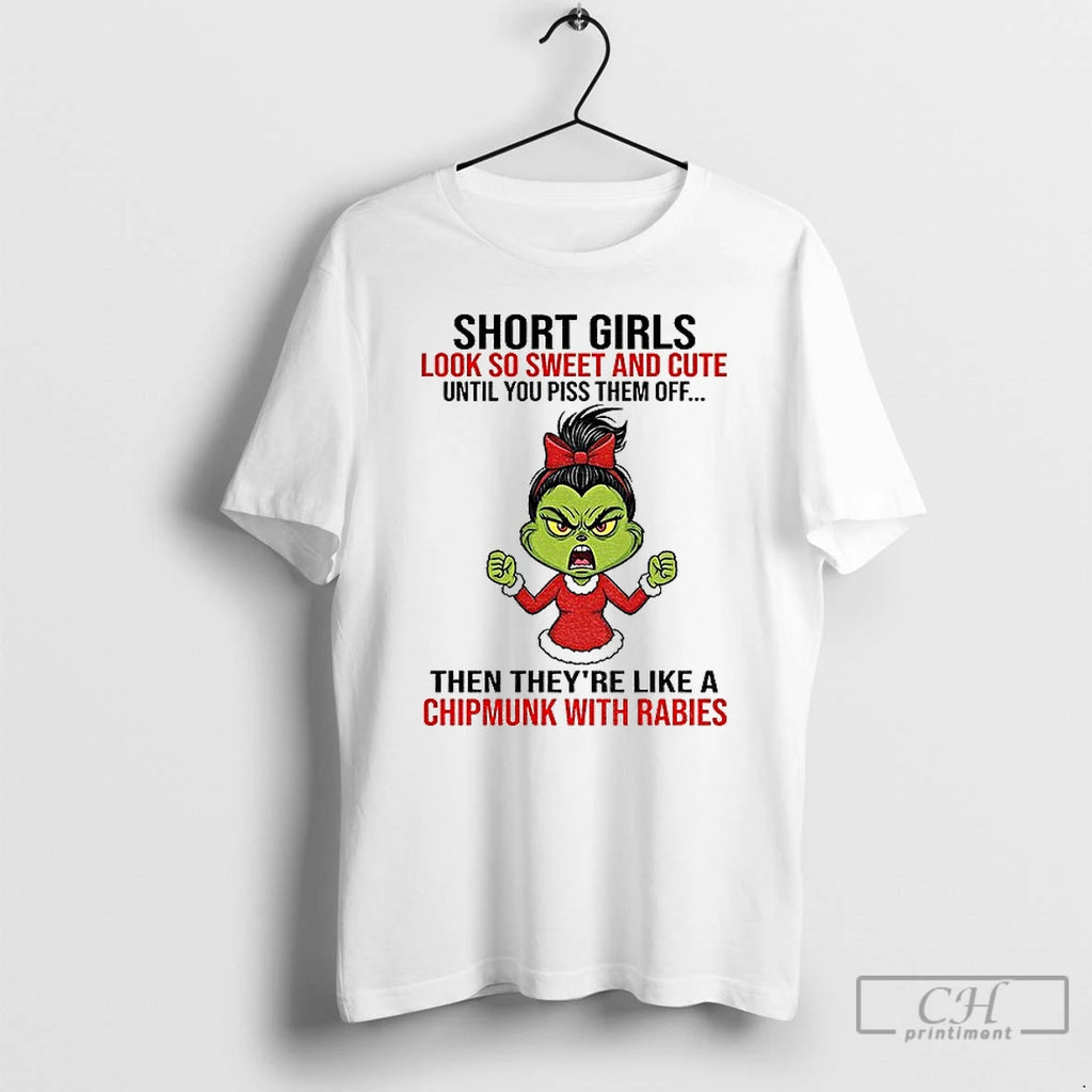 Classic Grinch Santa Short Girls Look So Sweet And Cute Until You Piss Them Off