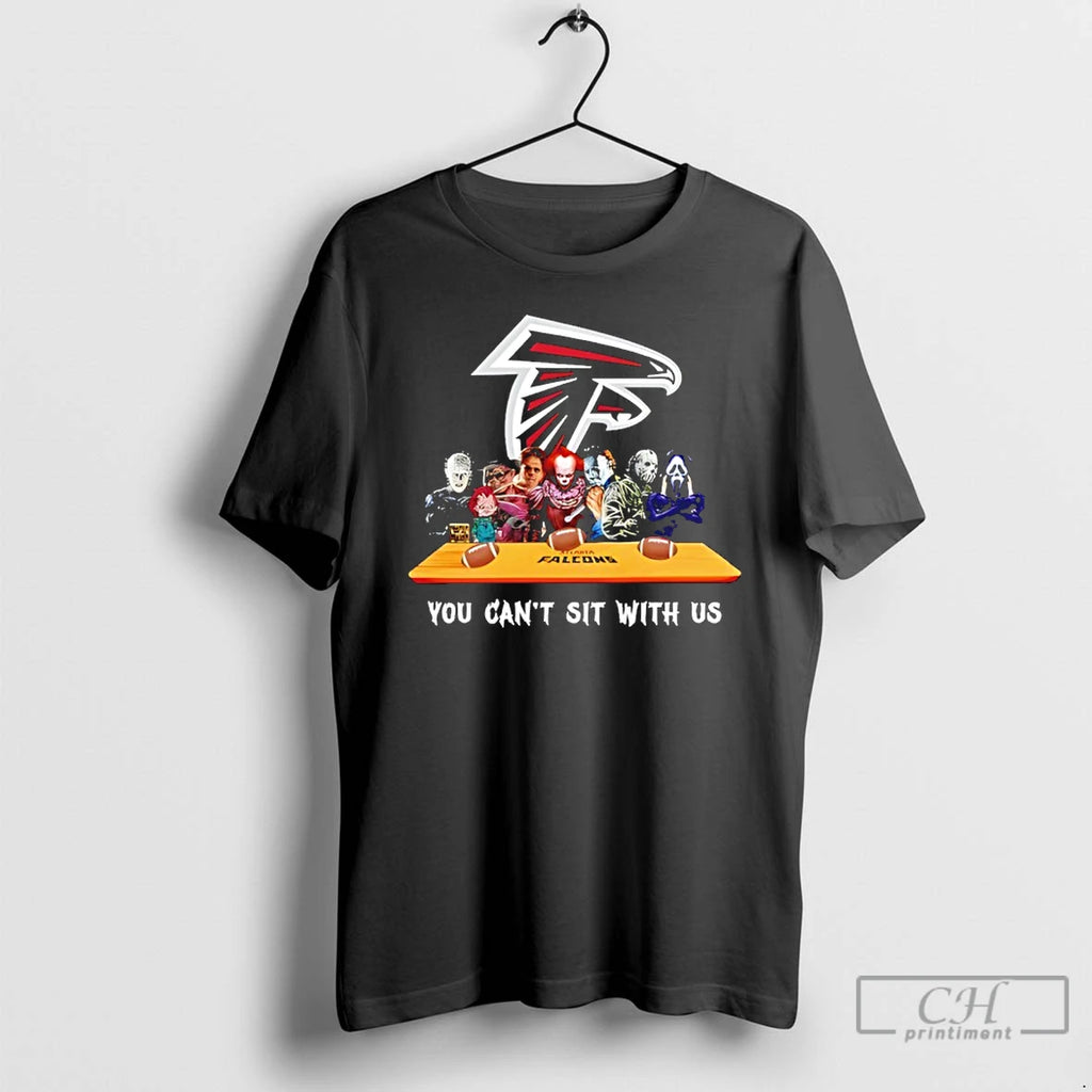Classic Horror Movie Characters You Cant Sit With Us Atlanta Falcons Halloween T Shirts