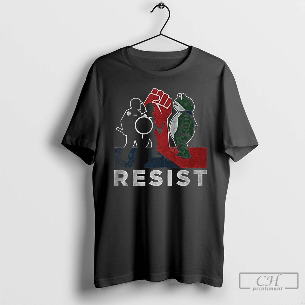 Classic I Stand With Frog Resist Portland Frog T Shirts