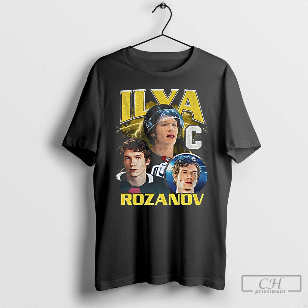 Classic Ilya Rozanov Hockey Retro Graphic