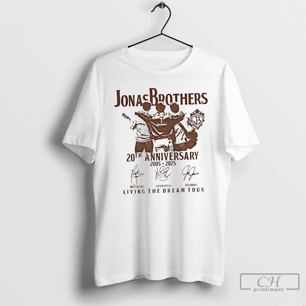 Classic Jonas Brothers 20th Anniversary Of Jonas 2005 2025 Living The Dream Tour Signatures