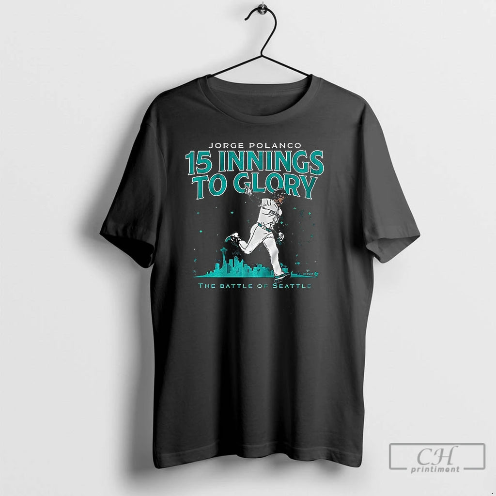 Classic Jorge Polanco 15 Innings To Glory Seattle Mariners T Shirts