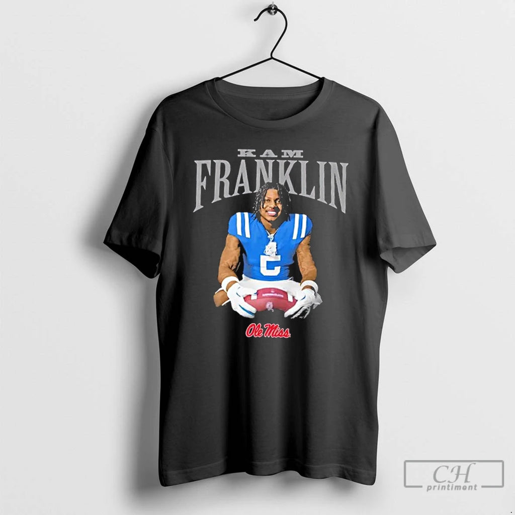 Classic Kam Franklin Ole Miss Football Graphic T Shirts
