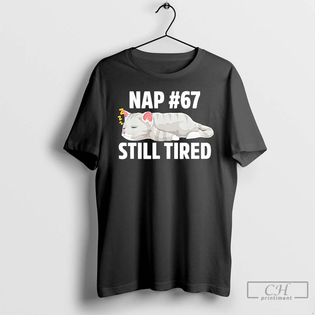 Classic Kawaii Anime Cat Nap 67 Quote 6 7 Meme Graphic