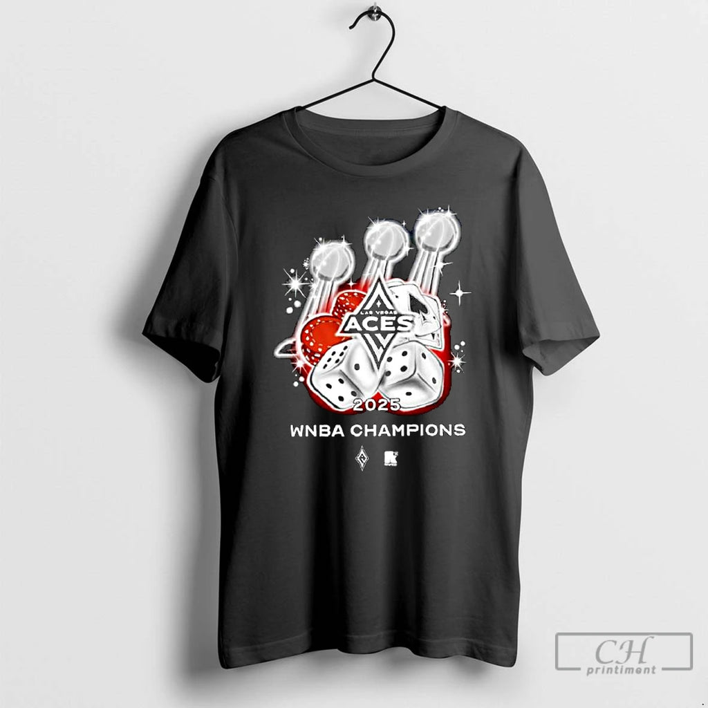 Classic Las Vegas Aces 2025 Three Time Wnba Champions Ornaments T Shirts