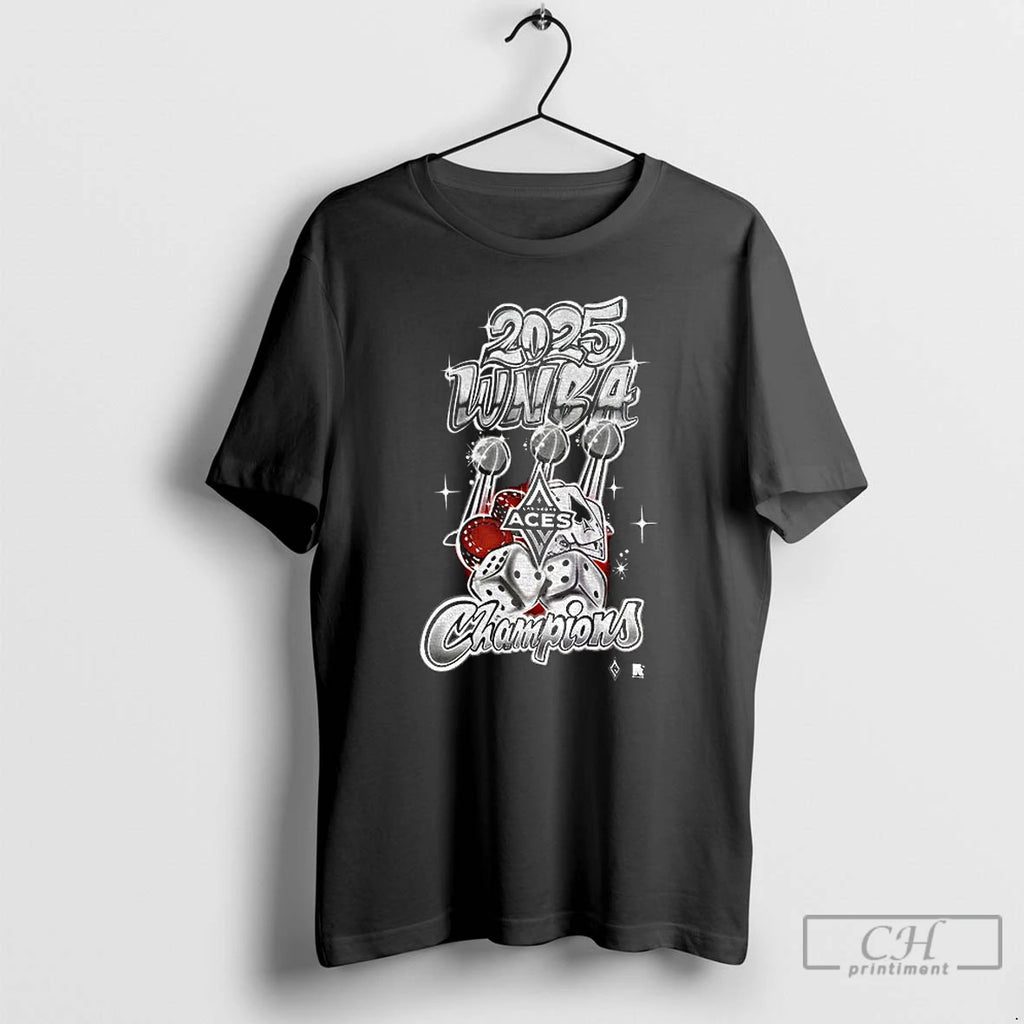 Classic Las Vegas Aces Basketball 2025 Wnba Finals Champions Logo T Shirts