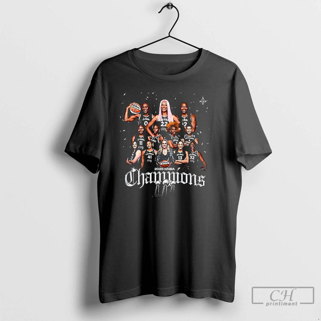 Classic Las Vegas Aces Teams 2025 Wnba Champions T Shirts