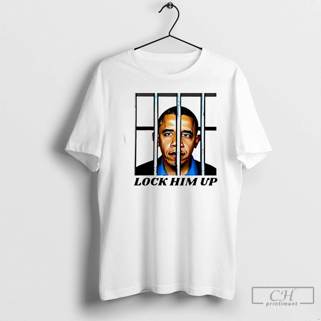 Classic Lock Him Up Anti Obama T Shirts