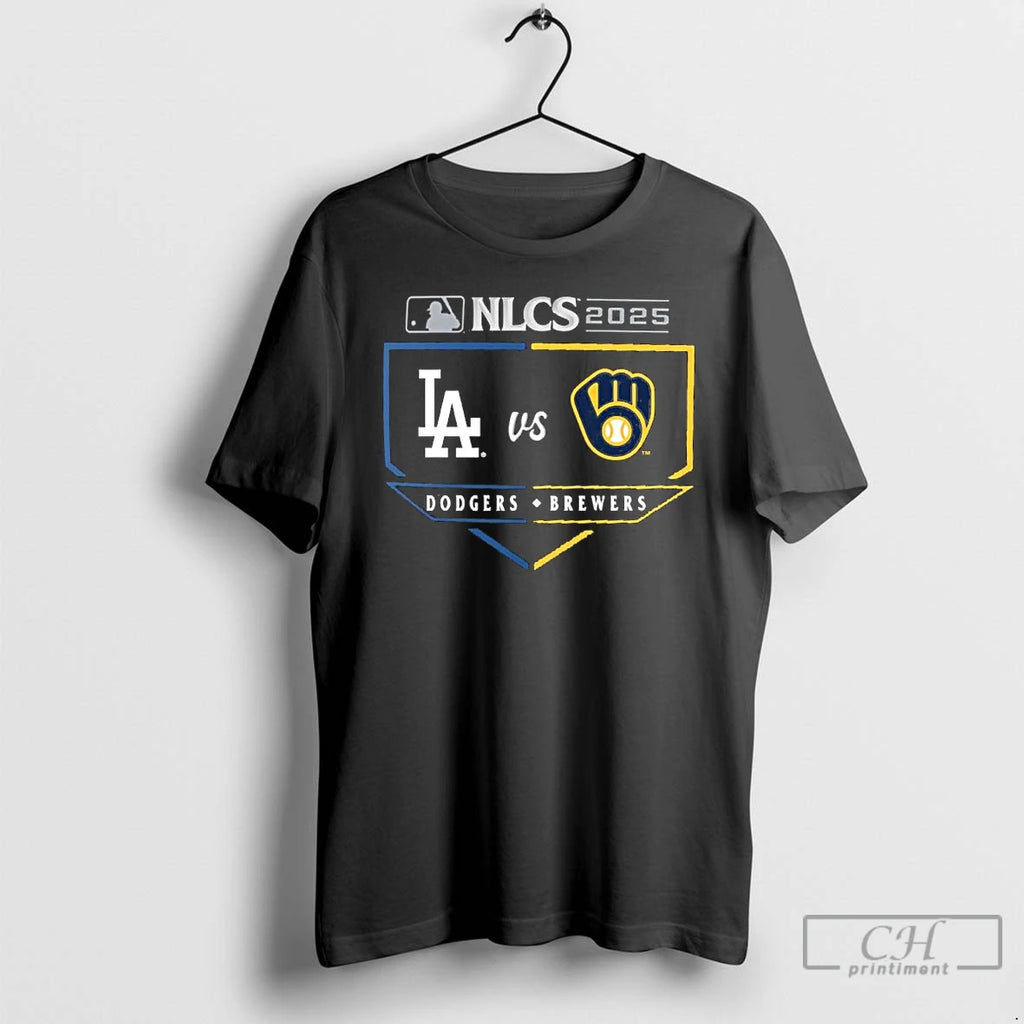 Classic Los Angeles Dodgers Vs Milwaukee Brewers Nlcs Batters Box Matchup T Shirts