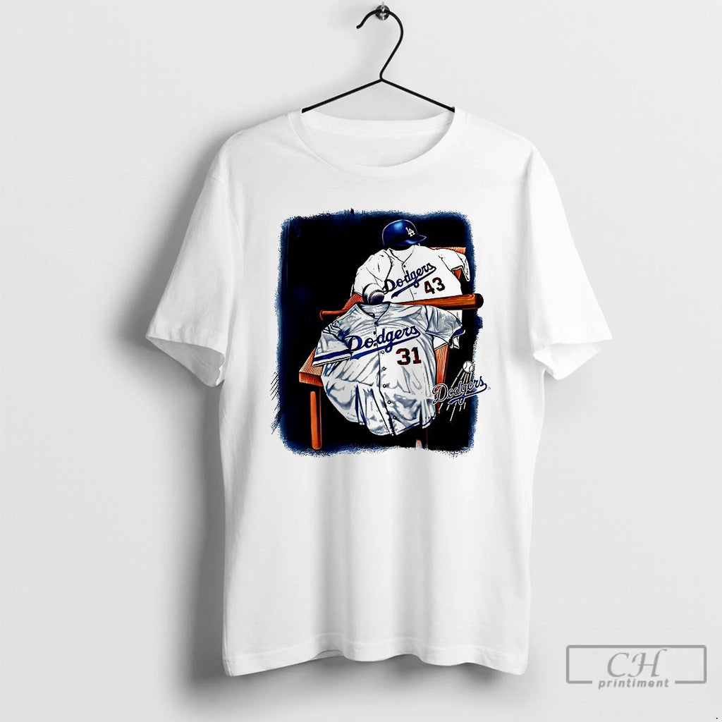 Classic Los Angeles Dodgers Jersey Number 31 43 T Shirts