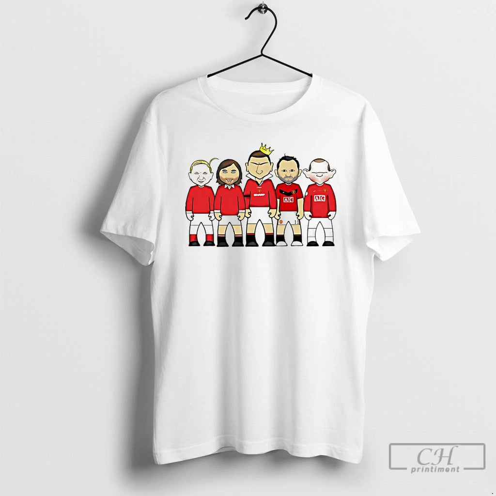 Classic Manchester United Legend Players Caricature