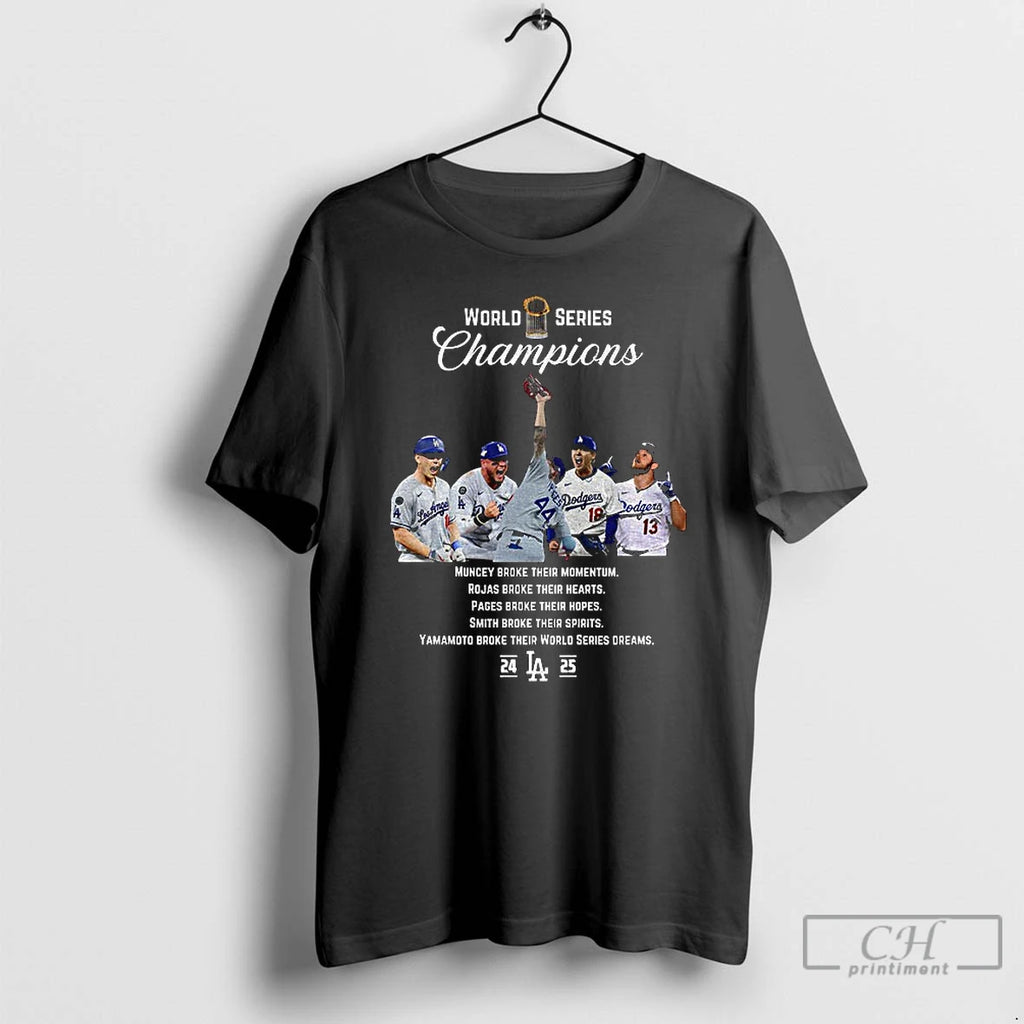 Classic Muncy Rojas Pages Smith Yamamoto 2025 World Series Champions Dodgers