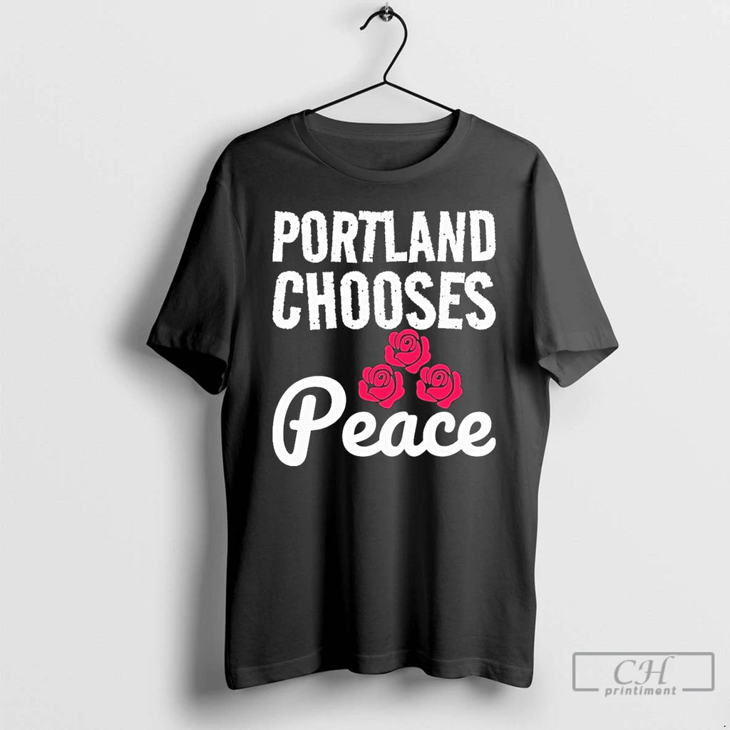 Classic Portland Chooses Peace Anti Ice T Shirts