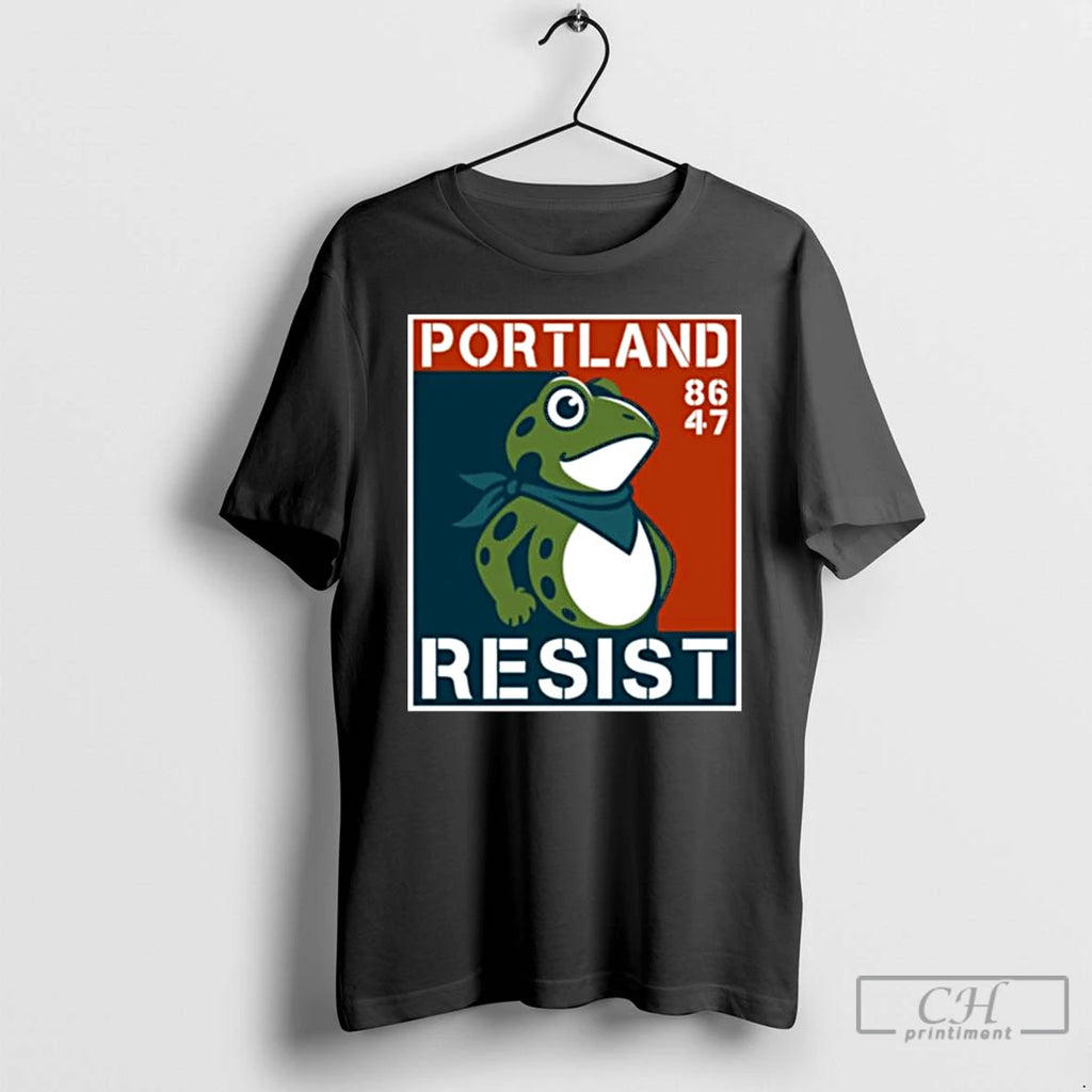 Classic Portland Frog Anti Ice Portland Resist 86 47 Long Sleve T Shirts