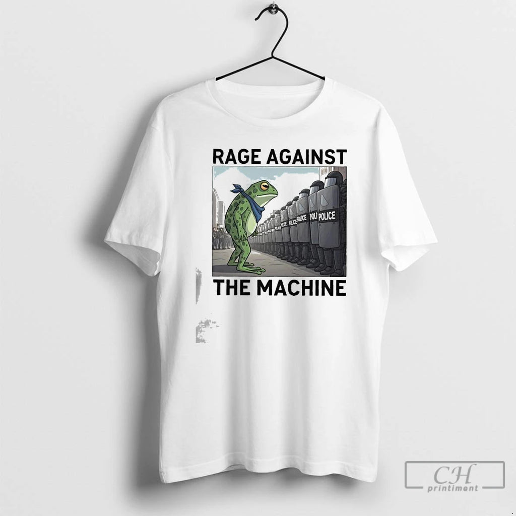 Classic Portland Frog Protest Rage Against The Machine Inspired Political Activist Anti Fascism Graphic
