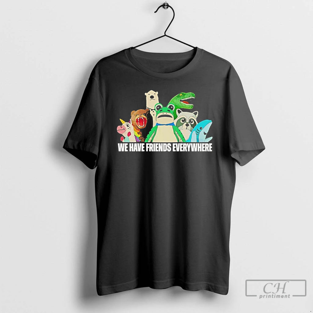 Classic Portland Frog We Have Friends Everywhere T Shirts