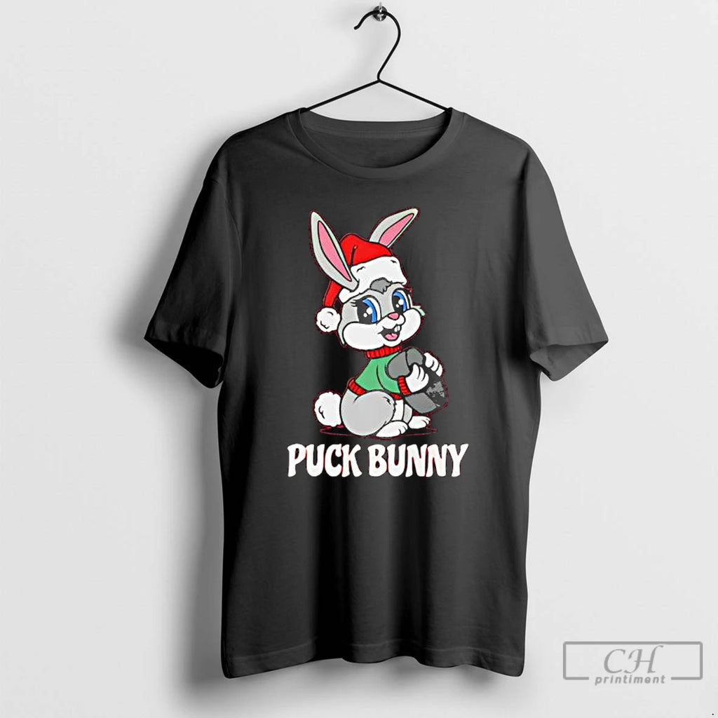 Classic Puck Bunny Santa Hat