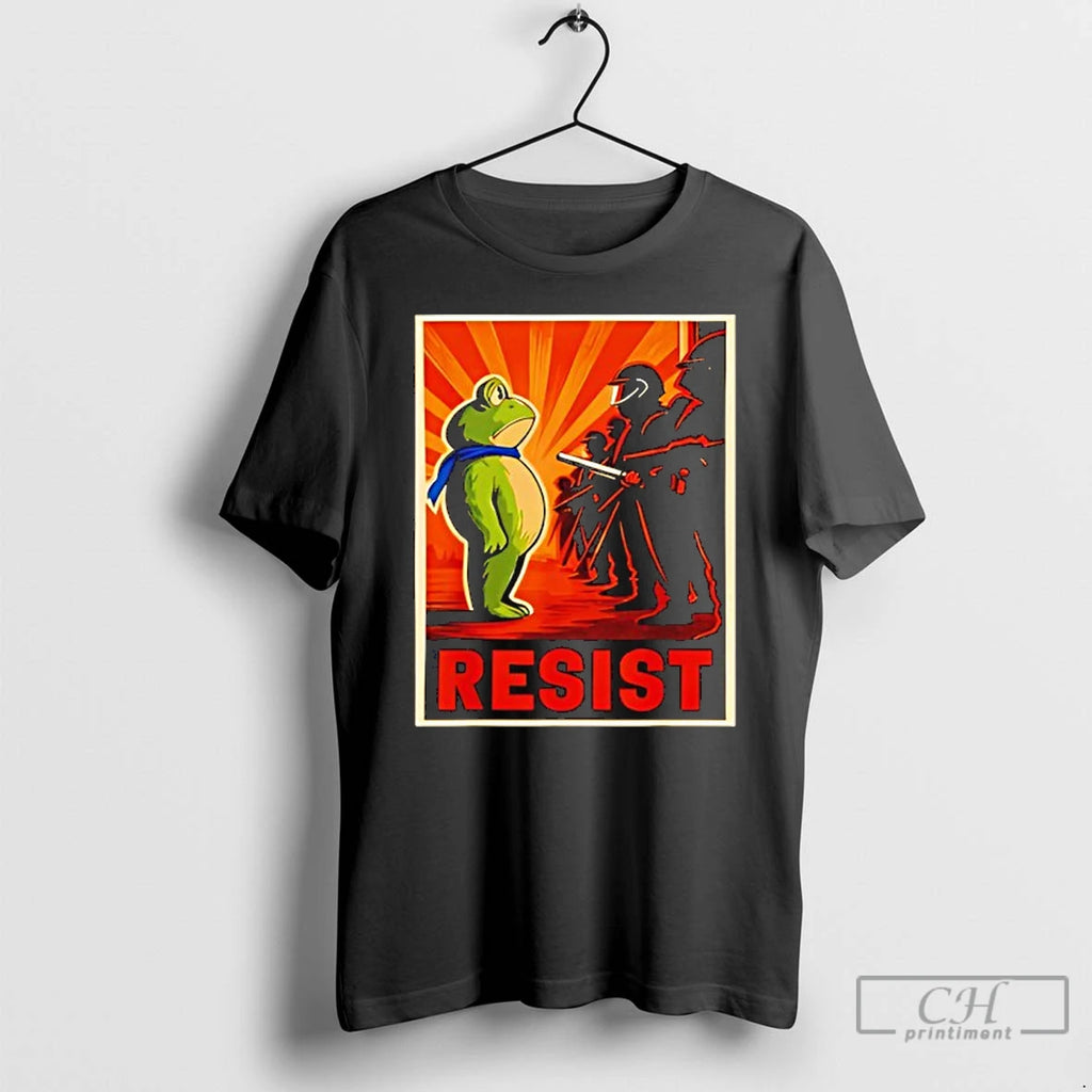 Classic Resist Frog Portland Frog Protest Retro T Shirts