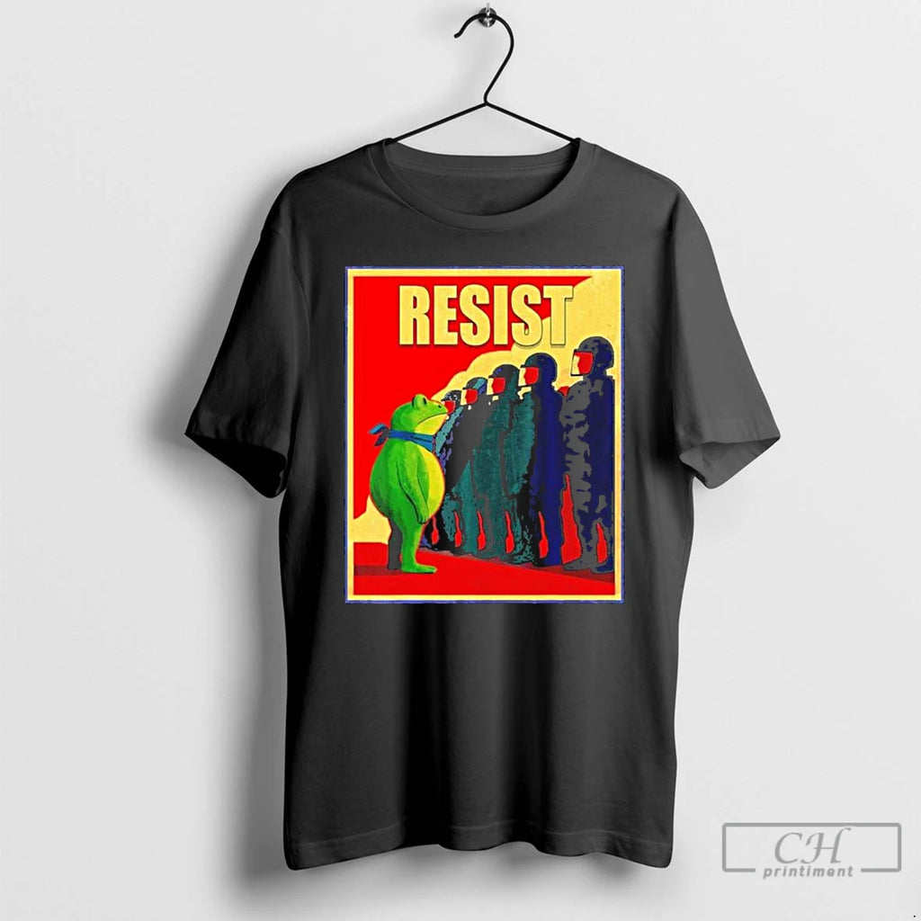 Classic Resist Portland Frog Activist Vintage T Shirts