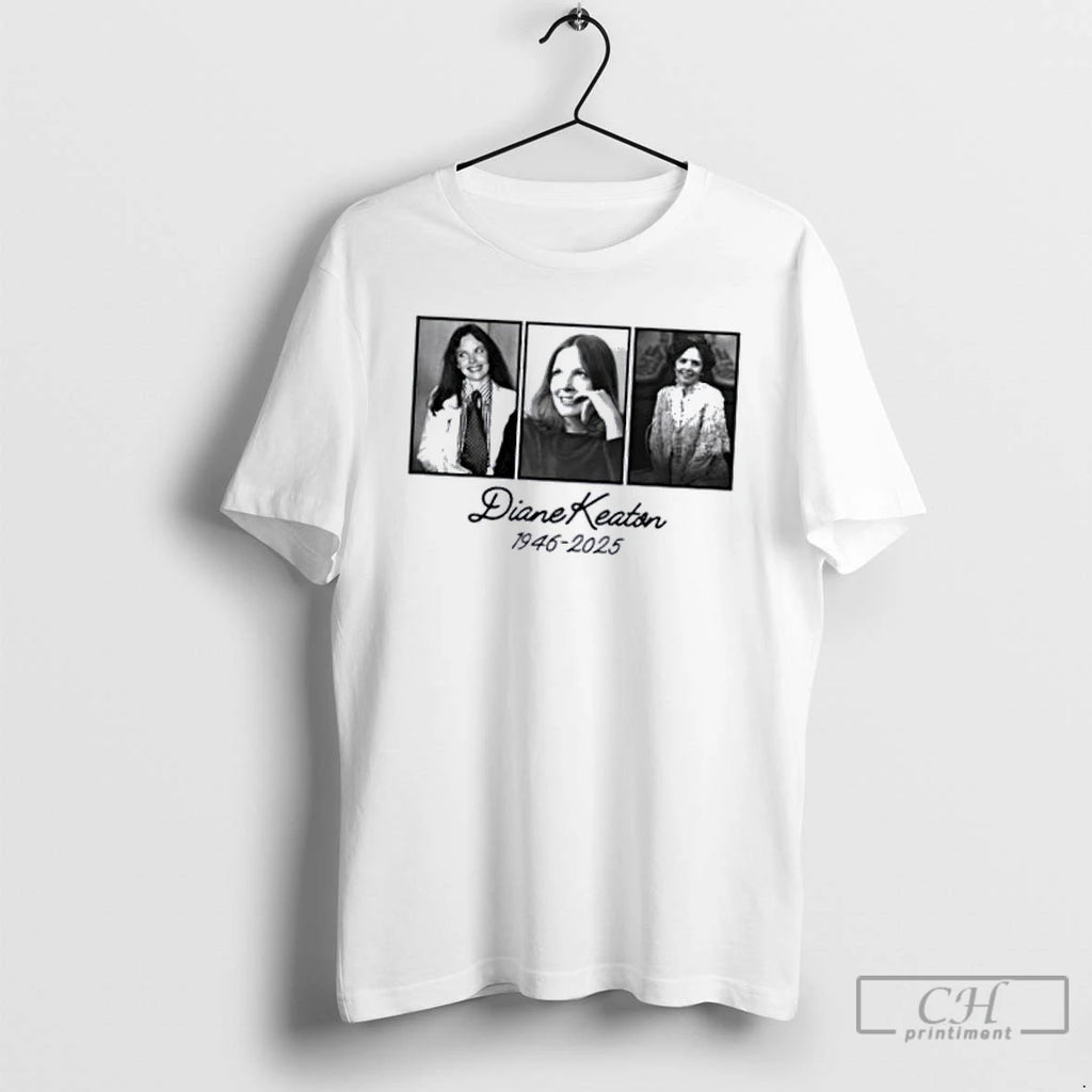 Classic Rip Diane Keaton 1946 2025 Legend American Actor T Shirts