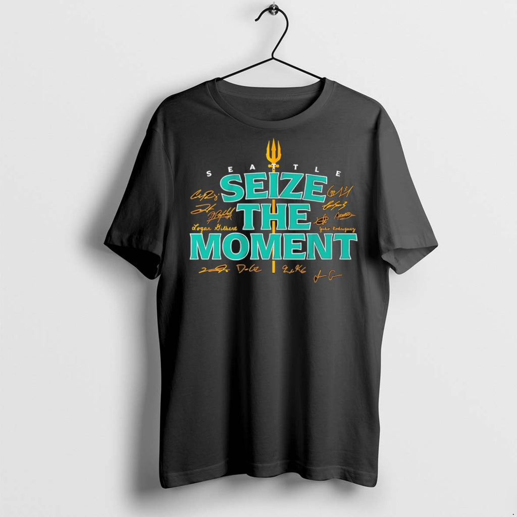 Classic Seattle Mariners Baseball Seize The Moment Players Signature T Shirts