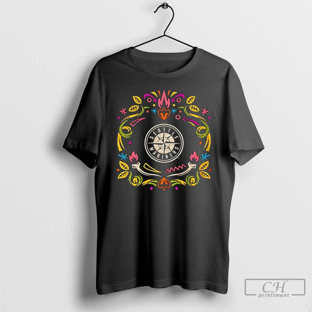 Classic Seattle Mariners Dia De Los Muertos T Shirts